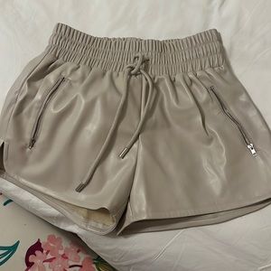 12th Tribe leather shorts size small NWT